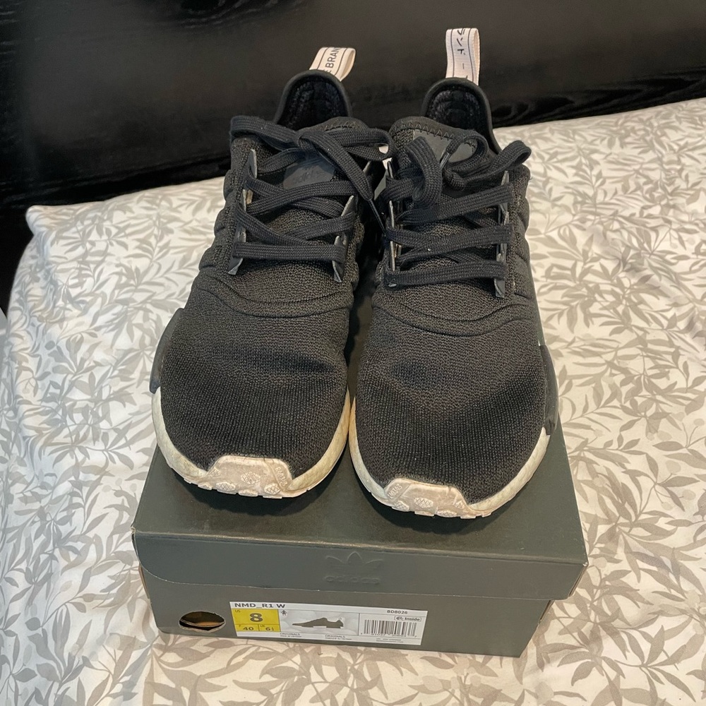 NMD black sneakers